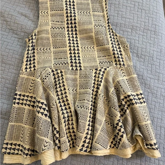 RD + Koko Anthropology Aztec Sleeveless Peplum Tunic, size small - Picture 5 of 6